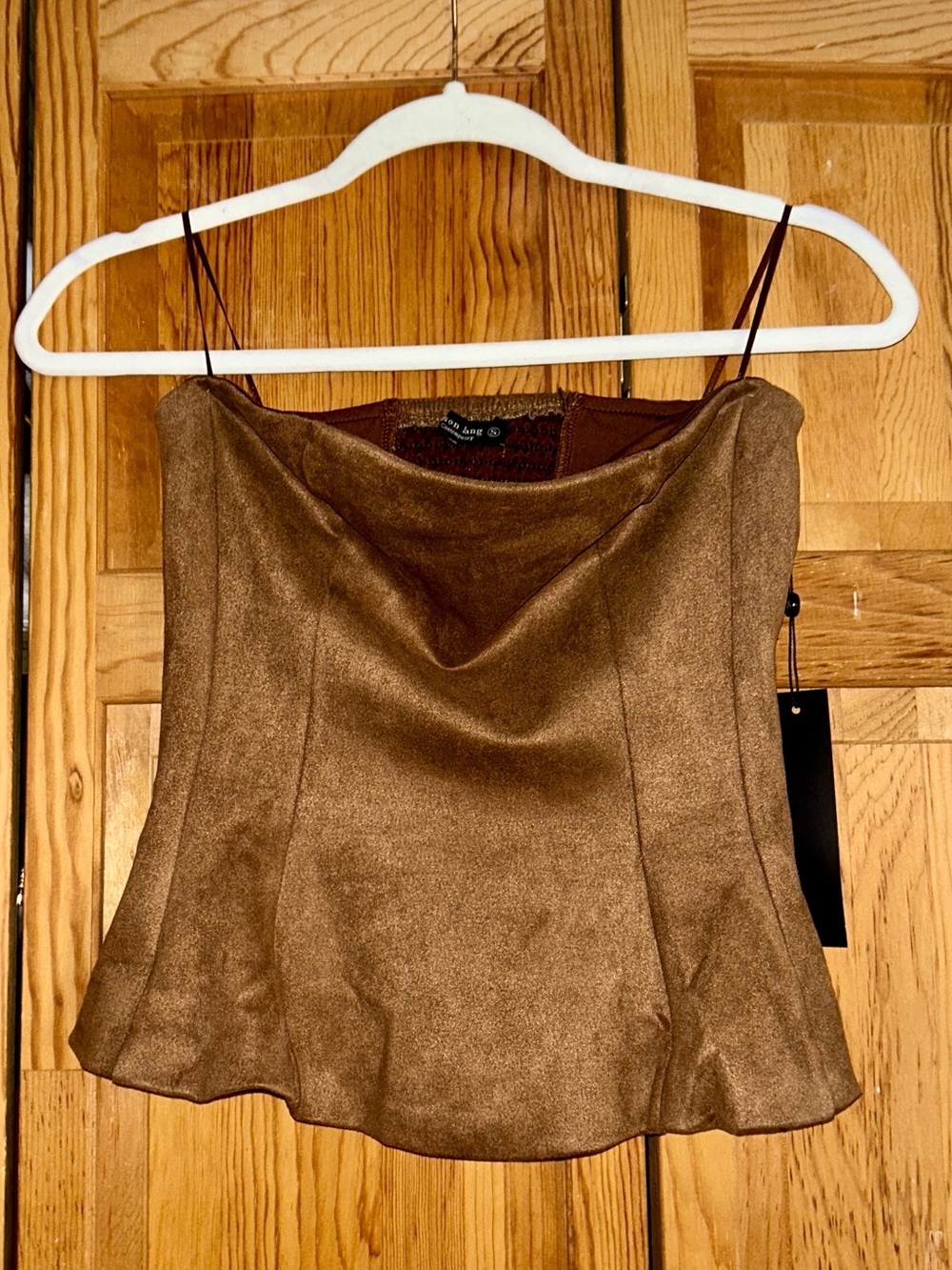 Brown Crop Top